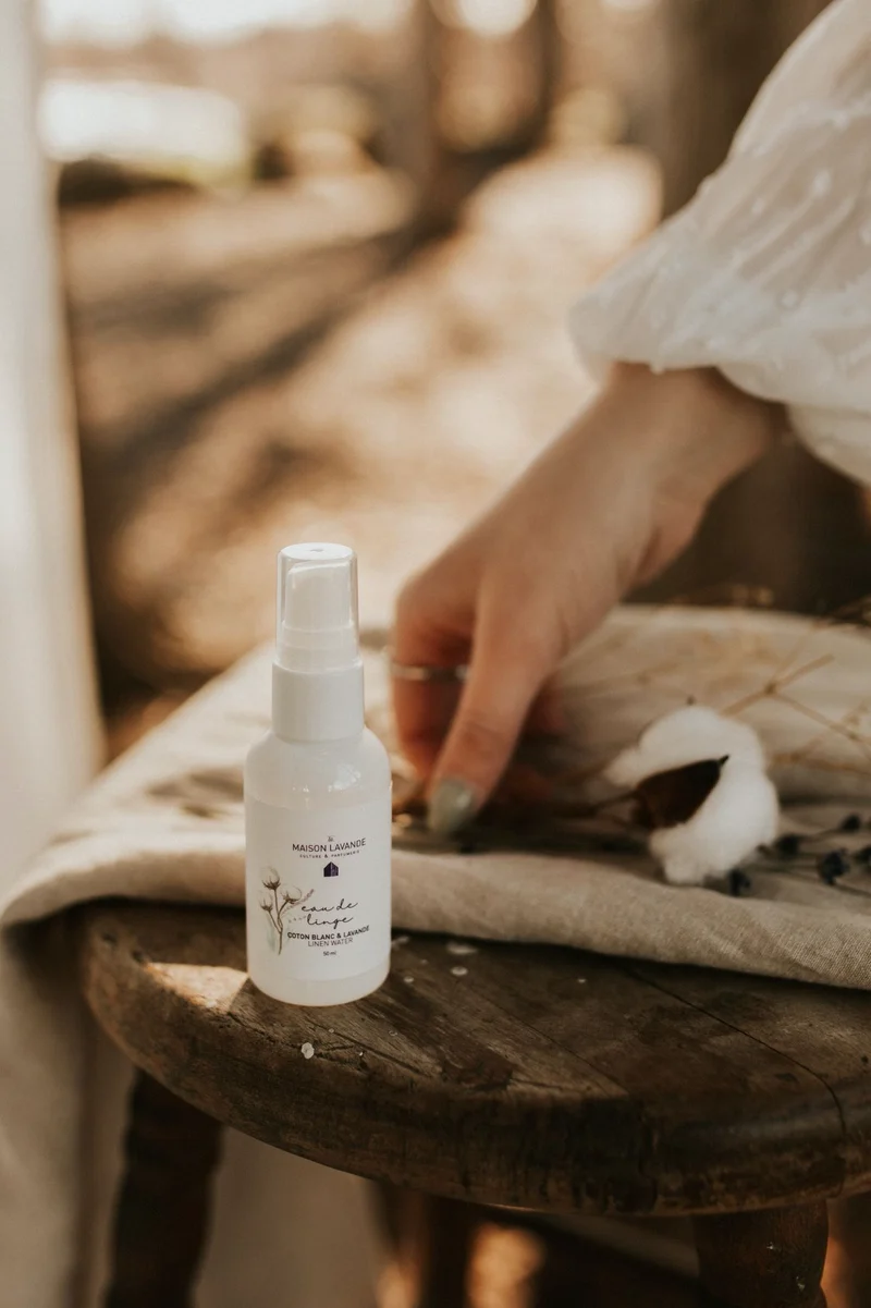 Eau de linge - Coton Blanc & lavande