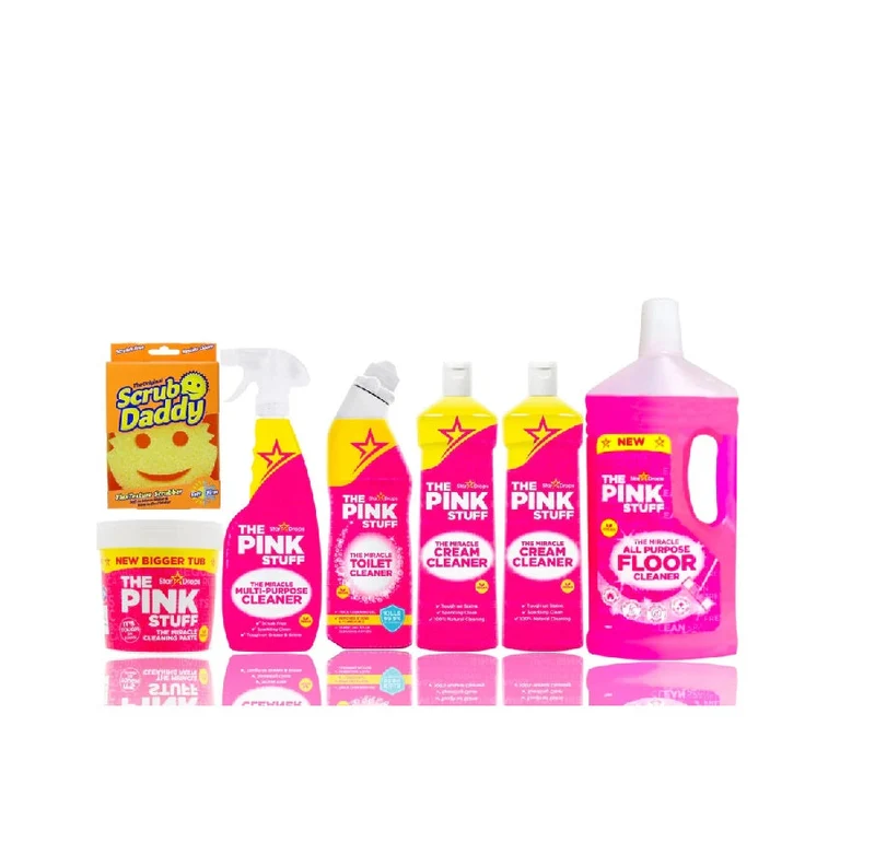 The Pink Stuff Mega Set pour Salon et Salle de Bain