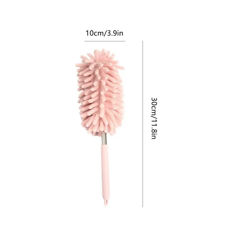 Balai télescopique en microfibre rose - Connu de TikTok
