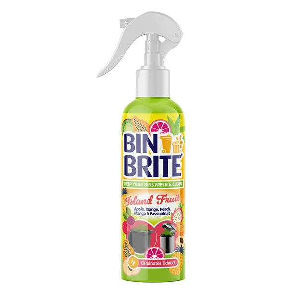 Bin Brite Spray Désodorisant pour Poubelle – Island Fruit 400ml