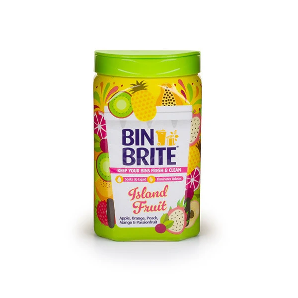 Bin Brite désodorisant pour poubelle | Fruit de l'île (500 grammes)