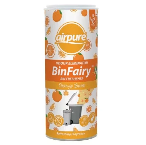 Airpure Bin Fairy – Orange Burst Désodorisant et Éliminateur d'Odeurs pour Poubelle