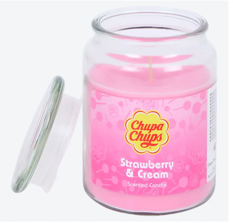 Chupa Chups Bougie parfumée 510g - Fraise & Crème