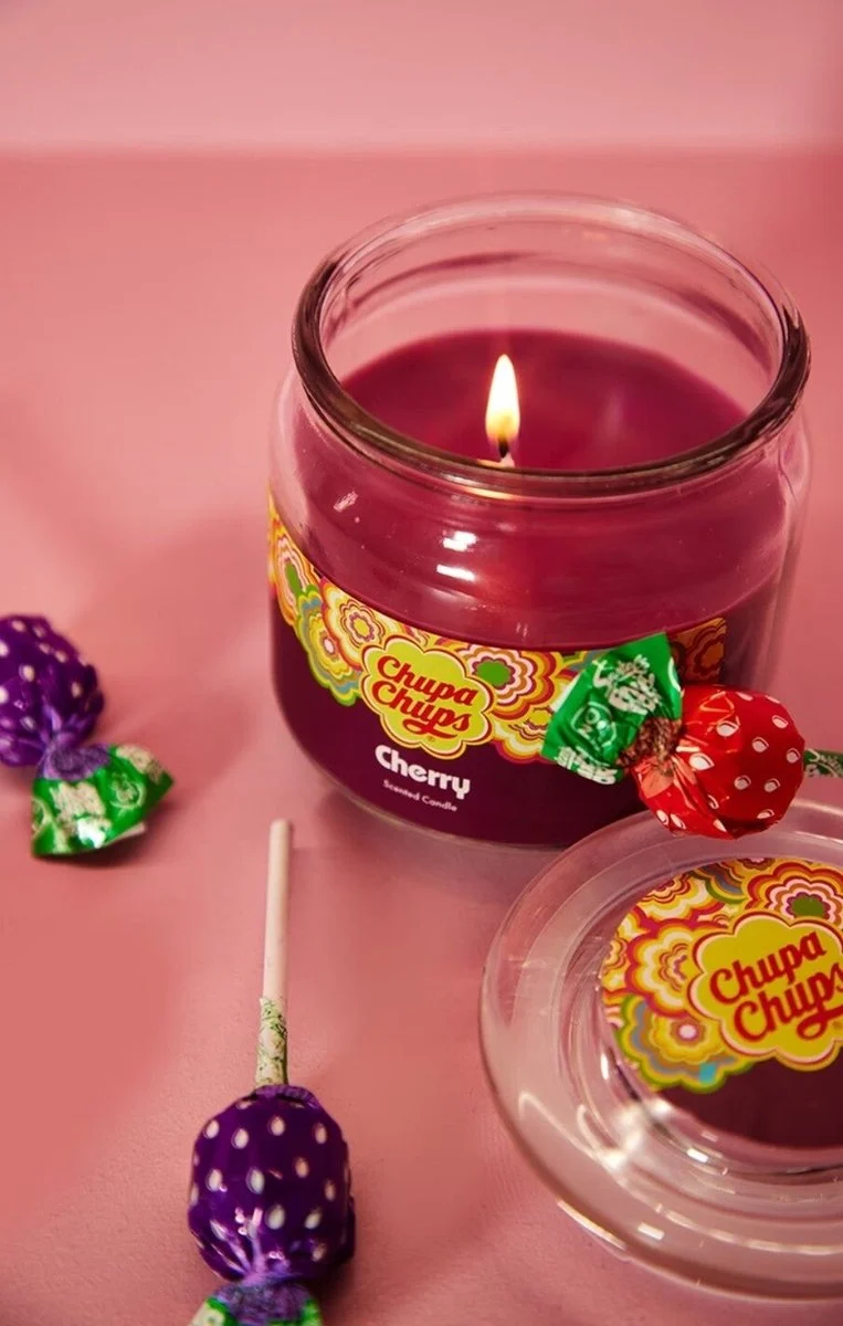Chupa Chups Bougie parfumée 510g - Cerise