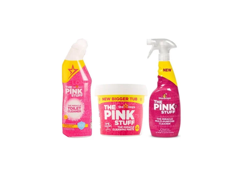 Pack Stardrops Ultra Pinkstuff - Pâte nettoyante 850 grammes + Gel WC + Spray nettoyant multi-usages