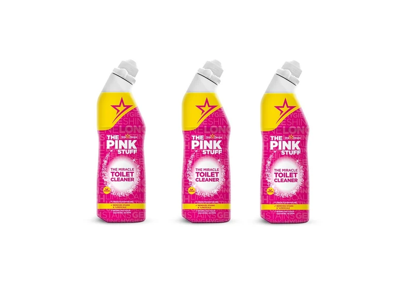 The Pink Stuff - 3x 750 ml - Nettoyant Merveilleux pour Toilettes - LE Produit de Nettoyage Merveilleux - The Miracle Cleaner