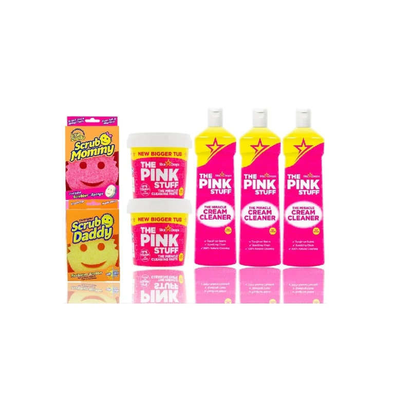 Ensemble Super Nettoyeur - Scrub Daddy, Scrub Mommy, Nettoyant Crème & 850g Wonderpasta
