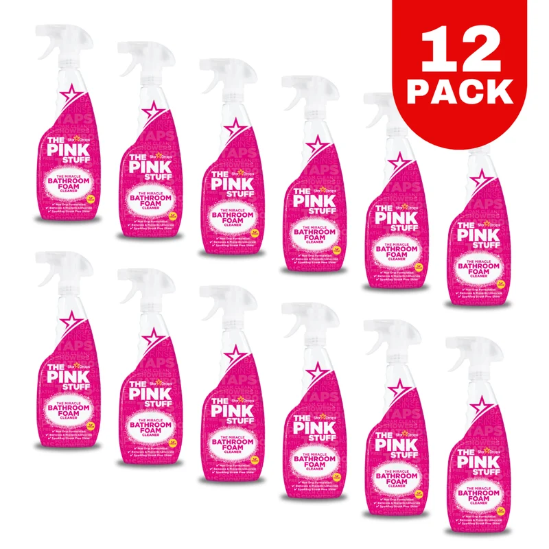 The Pink Stuff Mousse pour salle de bain 750ml - pack de 12