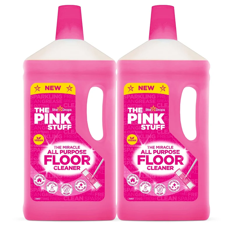 The Pink Stuff Nettoyant pour sol 1 litre - pack de 2