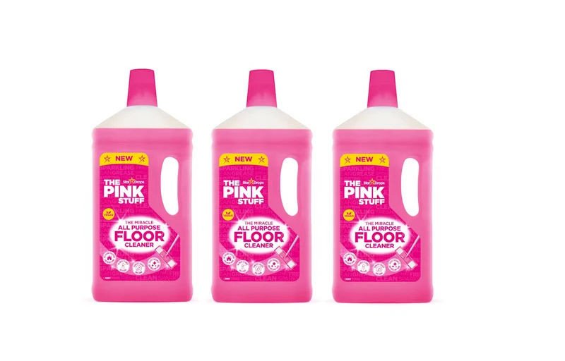 The Pink Stuff Nettoyant pour sol 1 litre - pack de 3