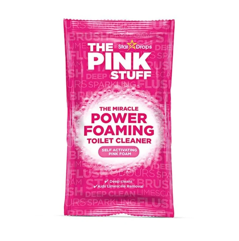 The Pink Stuff | La poudre miracle moussante pour toilettes | Poudre nettoyante pour toilettes | 1 x 100 grammes
