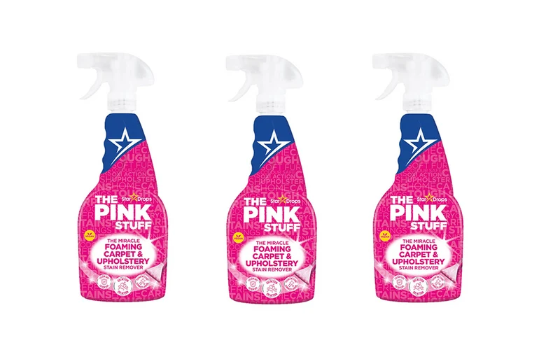 The Pink Stuff - Détachant moussant pour tapis et tissus d'ameublement 500 ml - lot de 3