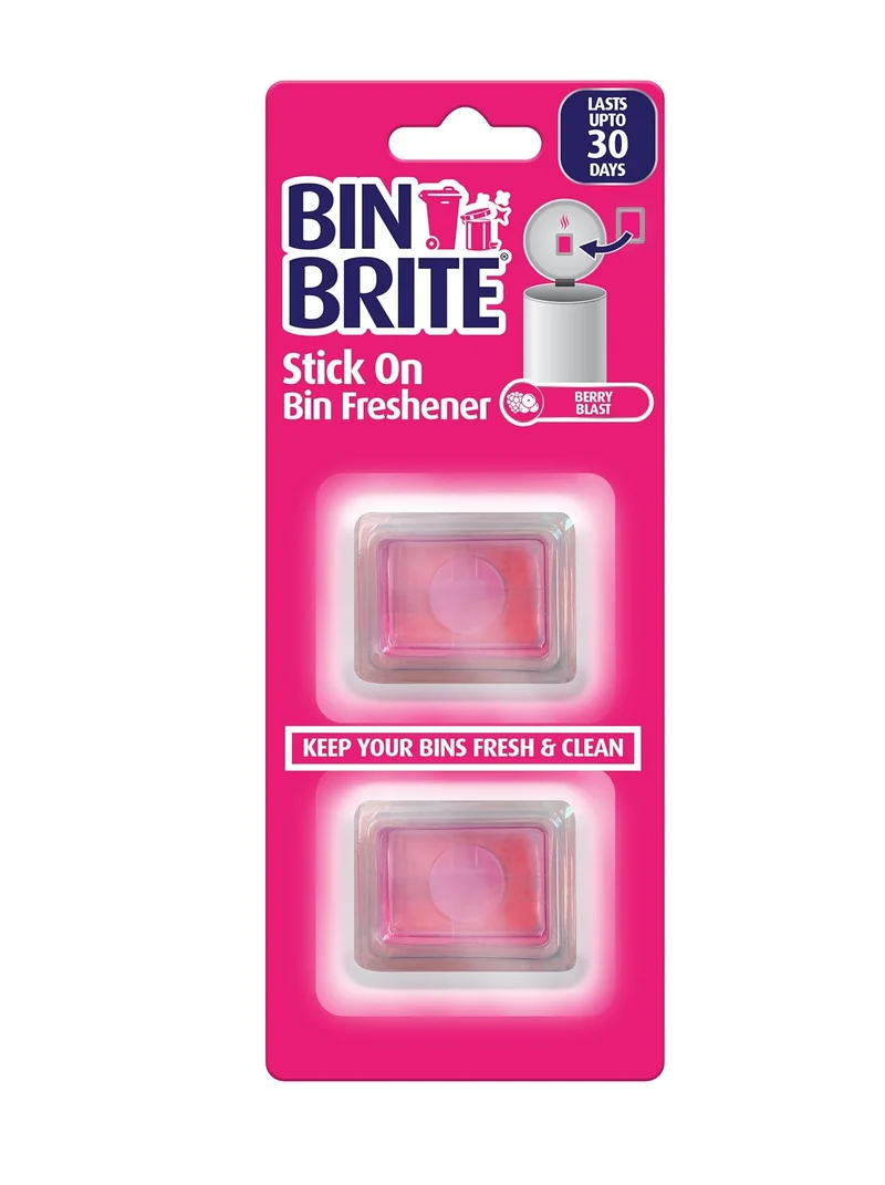 Bin Brite Stick-on Désodorisant pour Poubelle – Désodorisant Auto-adhésif pour Poubelles, Fraîcheur Durable jusqu'à 30 Jours