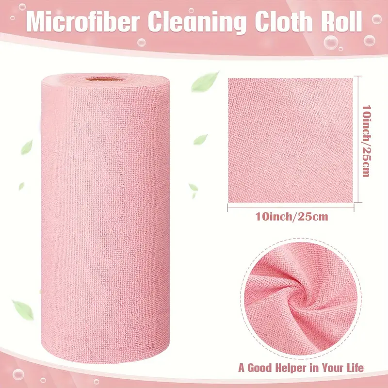 Chiffons de cuisine en microfibre réutilisables roses