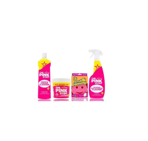 The Pink Stuff - Mon Premier Pack - 1x 850g pâte, crème nettoyante, nettoyant tout usage, scrub mommy