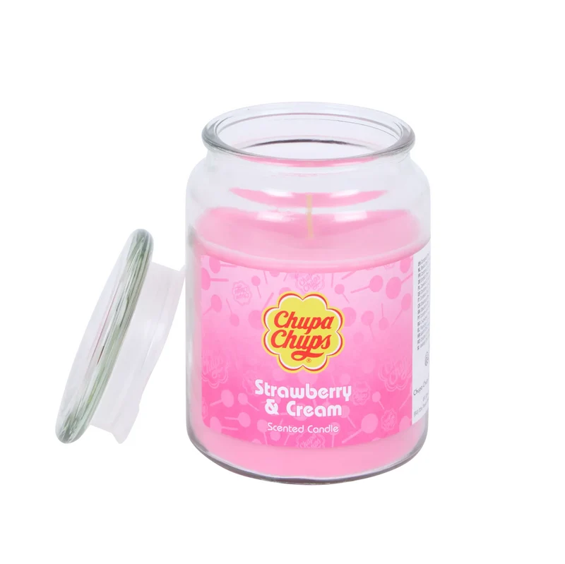 Chupa Chups Bougie parfumée 85g - Fraise & Crème