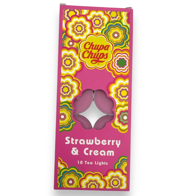 Chupa Chups bougies chauffe-plat parfumées 10 pièces - Fraise & Crème