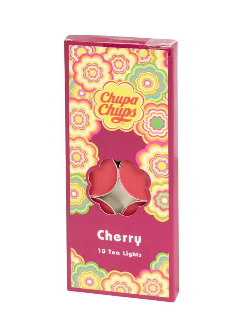 Chupa Chups bougies chauffe-plat parfumées 10 pièces - Cerise