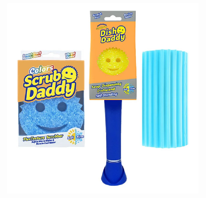 Ensemble Brillance Propre | Scrub Daddy | Bleu