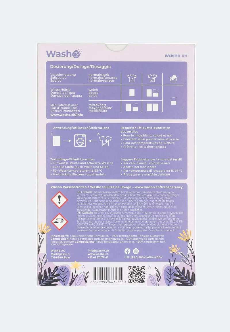 Waschstreifen Universal Lavender