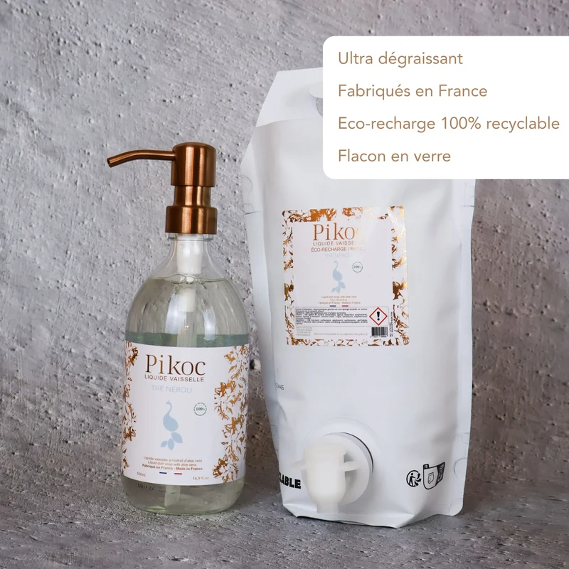 Liquide Vaisselle et son Éco-recharge - Thé Néroli