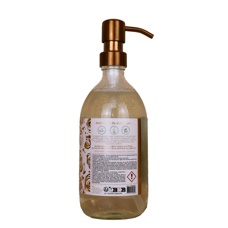 Liquide vaisselle Rose Musc 490ml