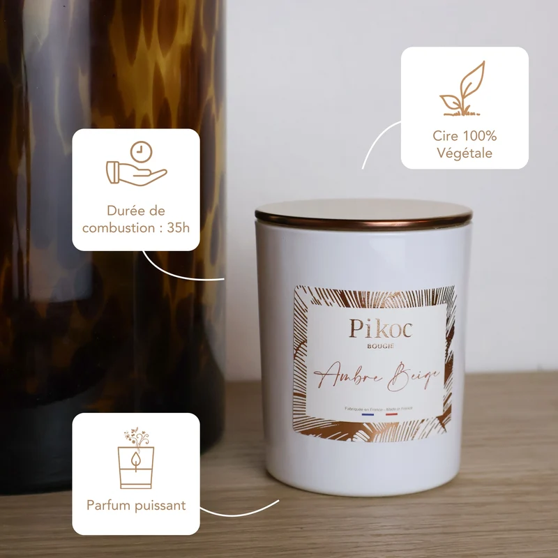Bougie Ambre Beige