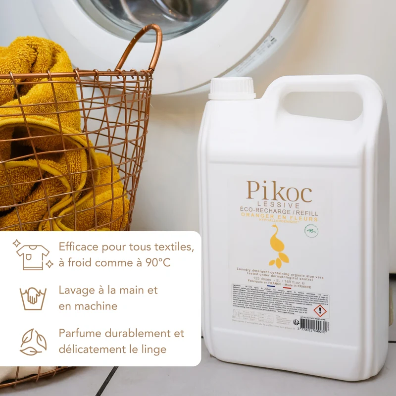 Éco-Recharge Lessive Oranger en Fleurs 5L