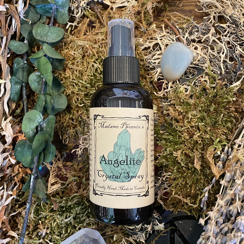 Angelite Crystal Smokeless Incense Spray