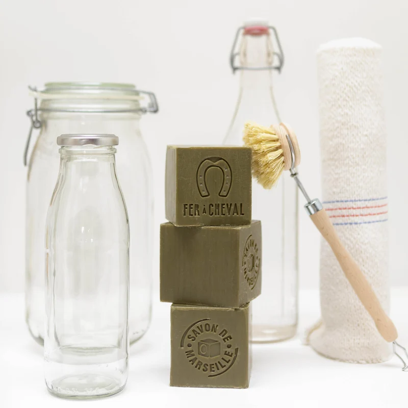 Cube de Savon de Marseille Authentique Pur Olive Sans Étui 300g