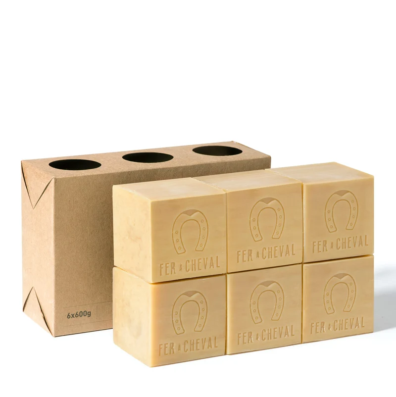 Savon de Marseille à l'huile Végétale Lot 6x600g