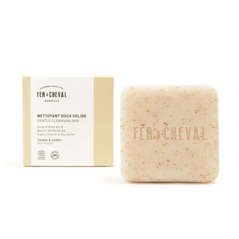 Kit Nettoyant Doux Solide 100g et Porte-savon aimanté