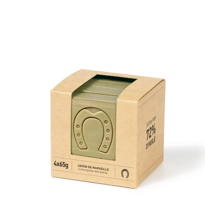 Cube de Savon de Marseille Tranché Pur Olive 4x65g