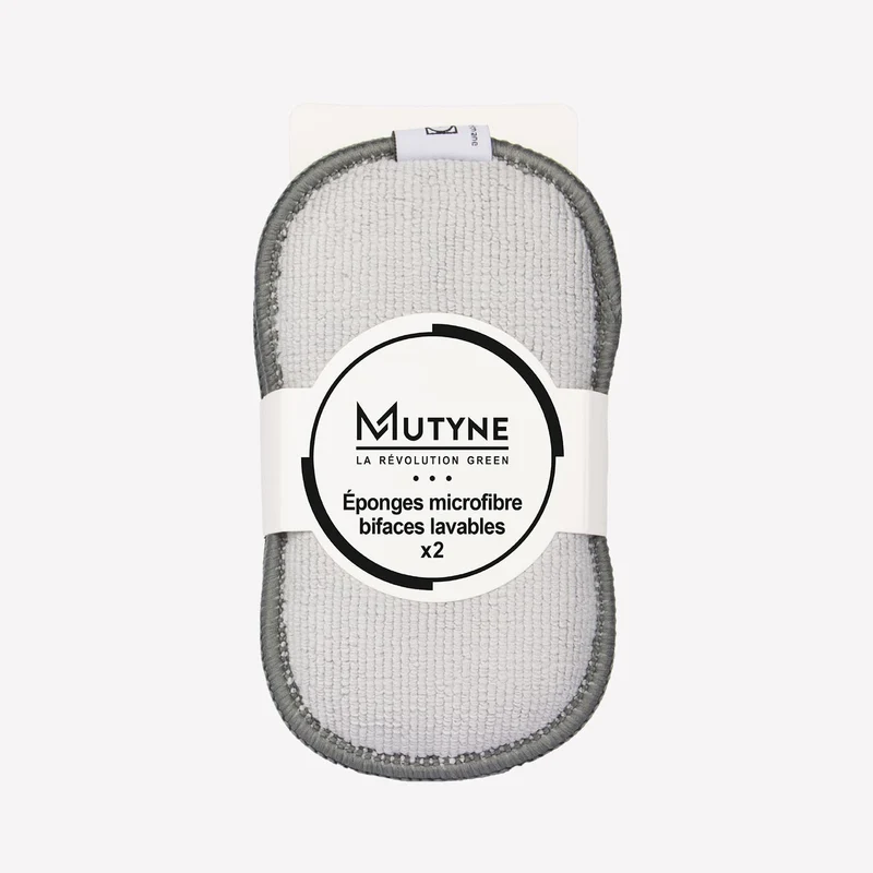 Éponges lavables microfibre (2 pièces)