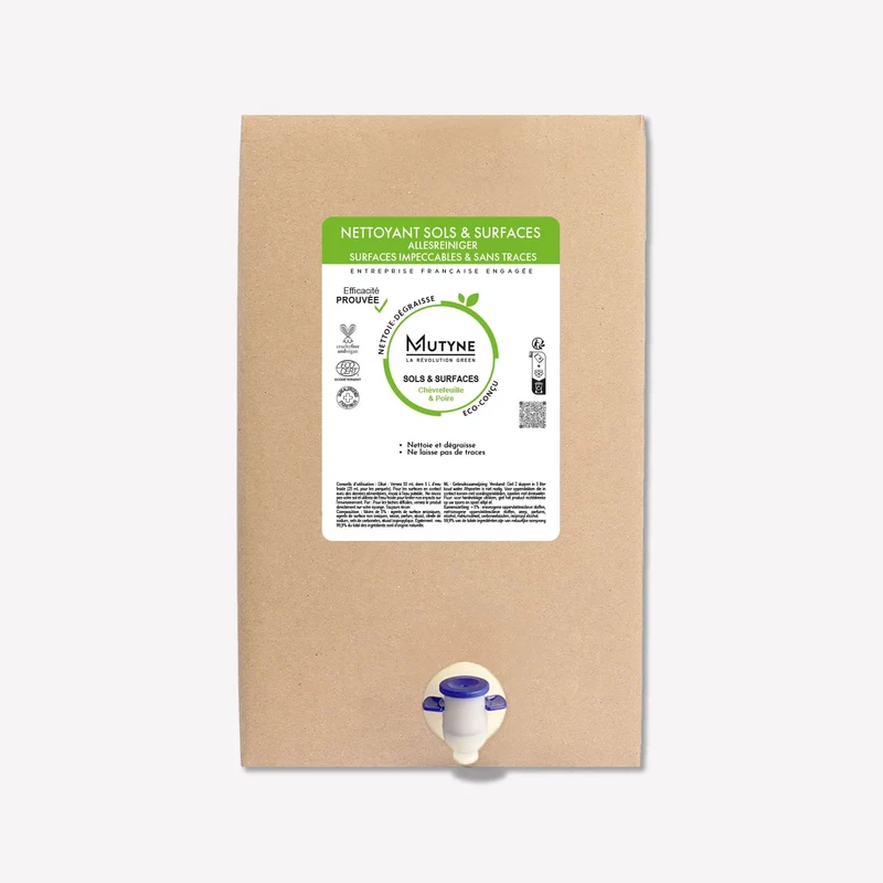 Éco-recharge Nettoyant Multisurfaces Poire & Chèvrefeuille 10L