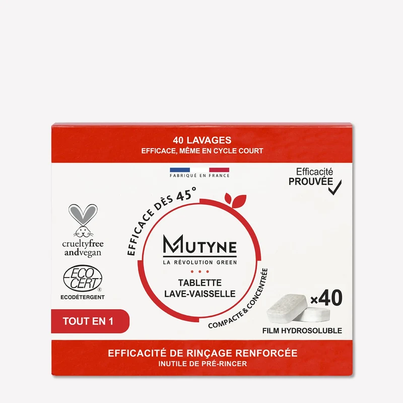 Tablette Lave vaisselle Tout en Un 40 lavages