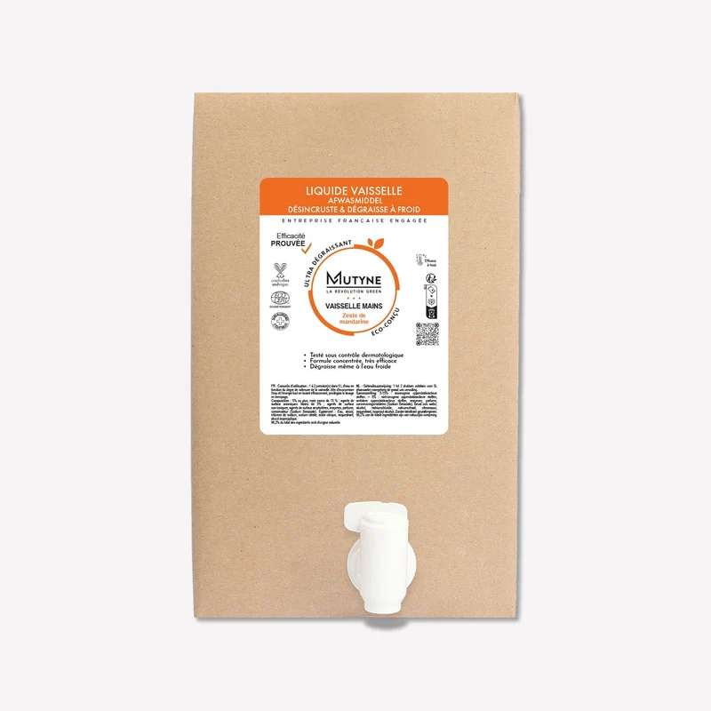 Éco-recharge Liquide vaisselle Zeste de mandarine 10L