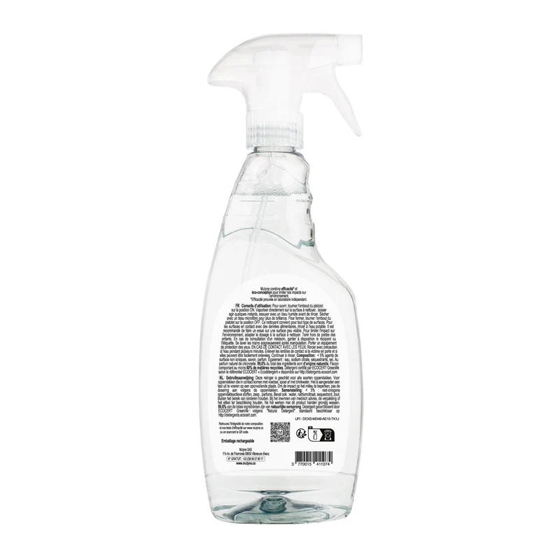 Spray Nettoyant Multisurfaces Dégraissant Citronnelle 750 mL