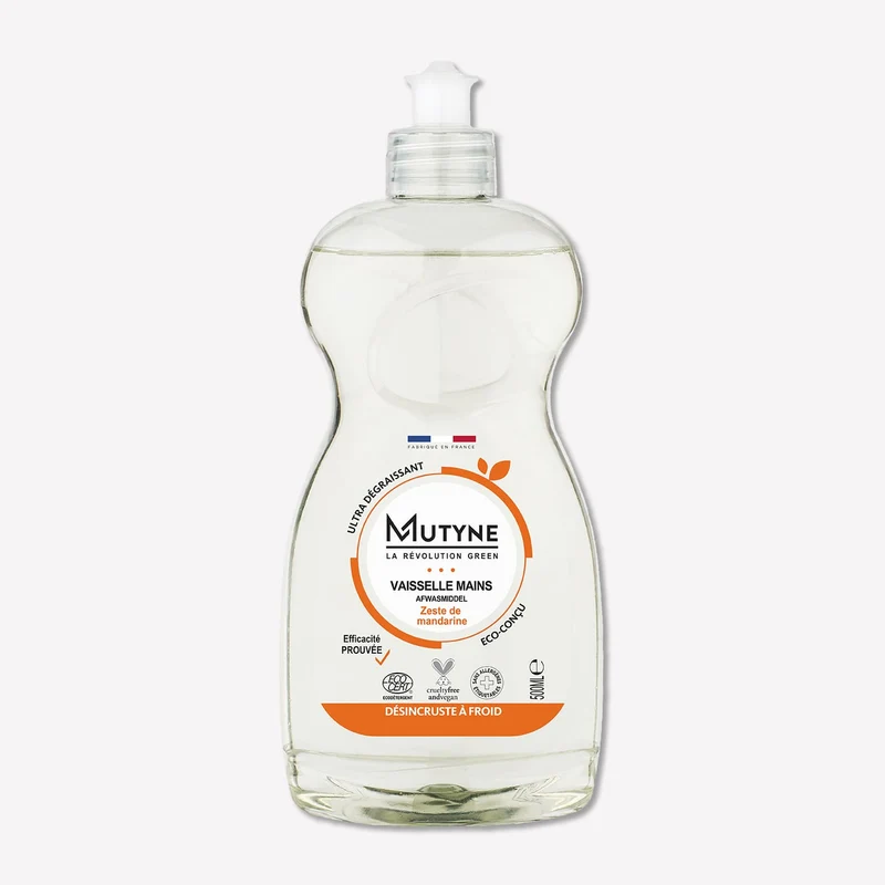 Liquide Vaisselle Désincrustant Zeste de Mandarine 500 mL