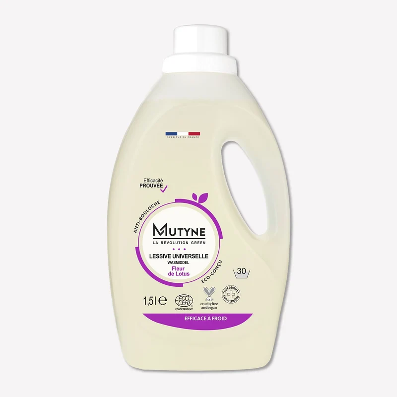 Lessive Liquide Fleur de Lotus 30 Lavages 1,5 L