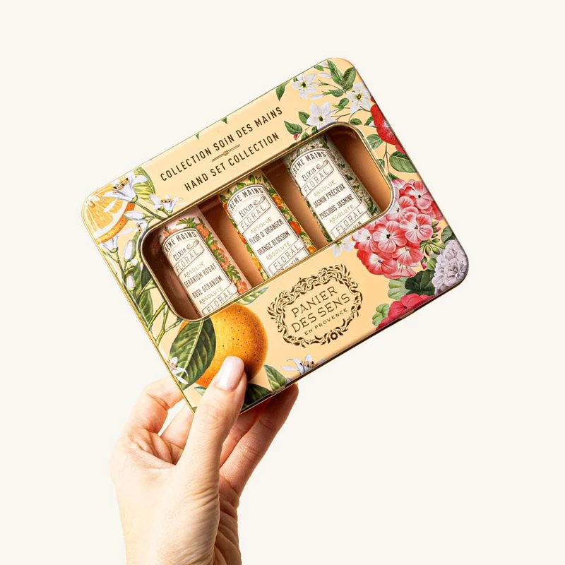 Coffret 3 crèmes mains Fleur d’Oranger, Géranium, Jasmin 3x30ml