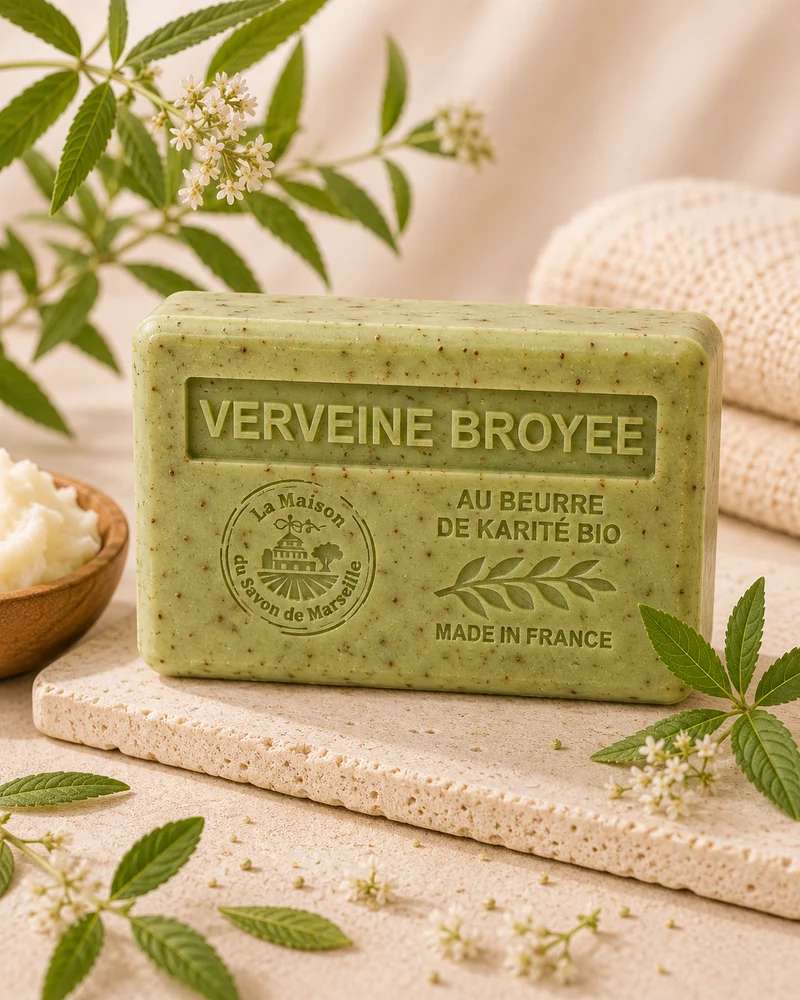 Savon Parfumé Exfoliant à la Verveine Broyée 125g
