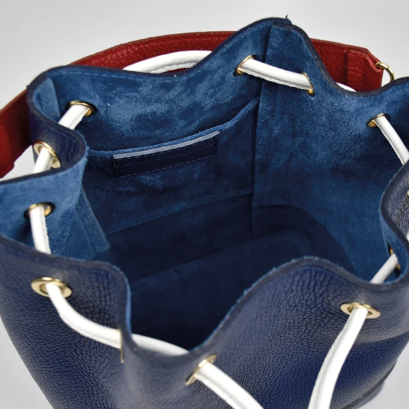 Sac seau Champs Elysé en cuir de veau italien
