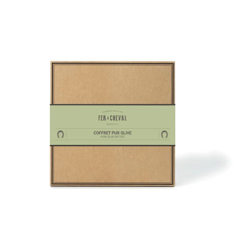 Coffret Cadeau 100% Savon de Marseille Pur Olive