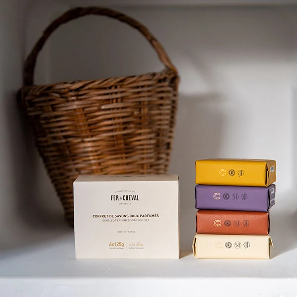 Coffret de Savons Doux Parfumés 4 x 125g