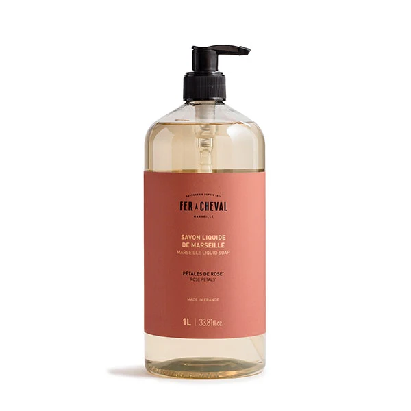 Savon Liquide de Marseille Pétales de Rose 1L