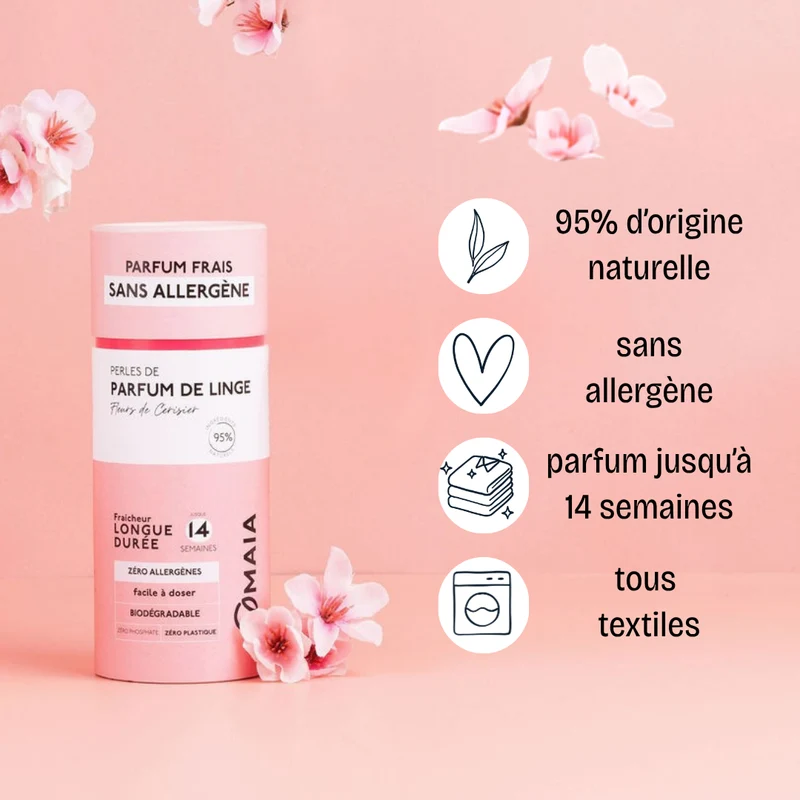 Parfum de Linge en Perles Fleurs de cerisier