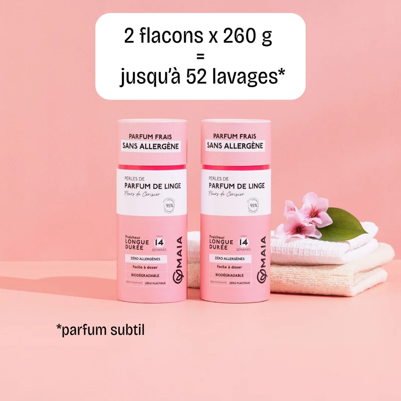 Parfum de Linge en Perles Fleurs de cerisier