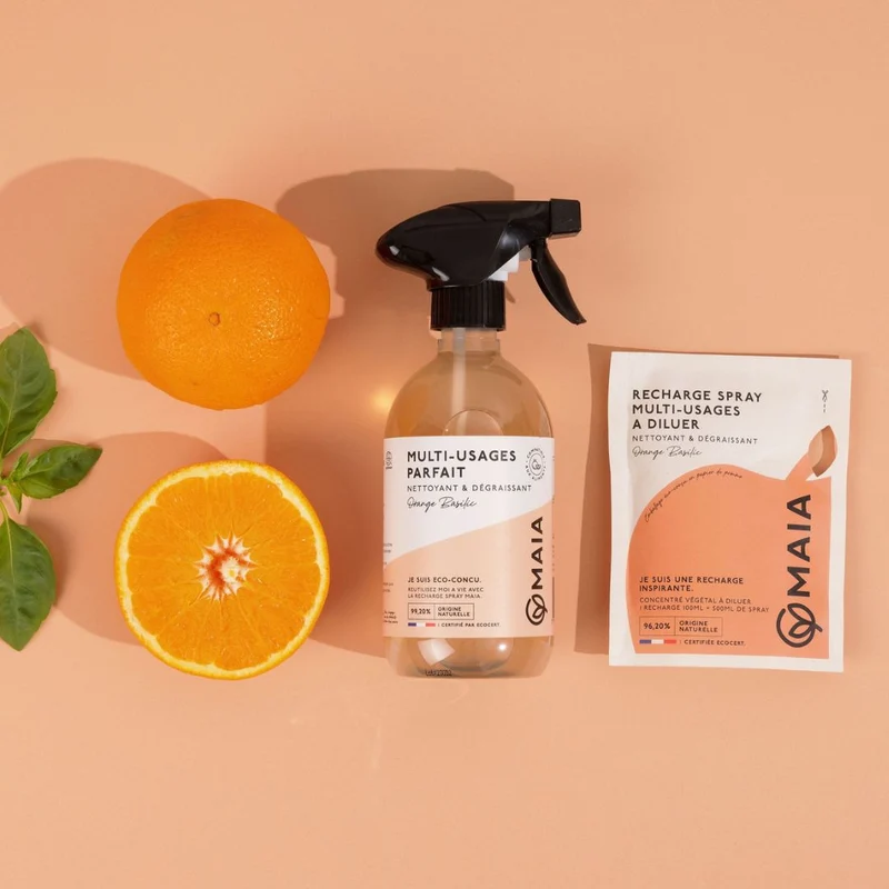 Eco-Recharge Spray Multi-Surfaces Orange & Basilic