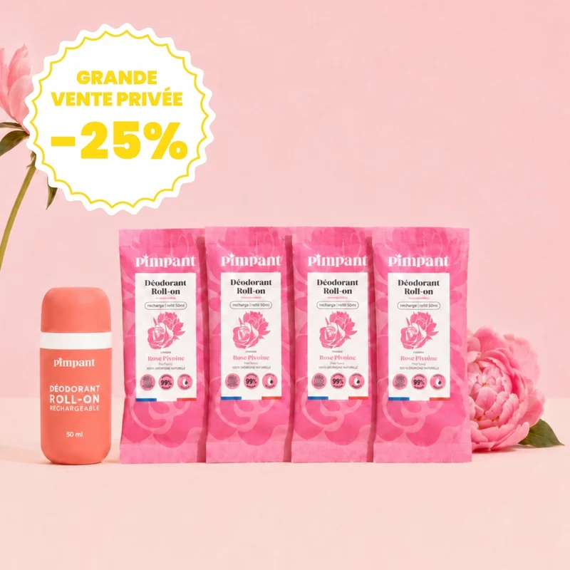 Pack Déodorant Roll-On Rose-Pivoine